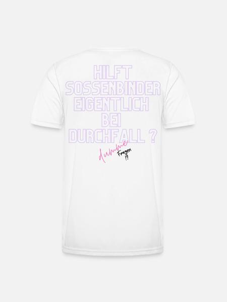 Durchfall Humor Neontext - Männer Funktions-T-Shirt - Weiß