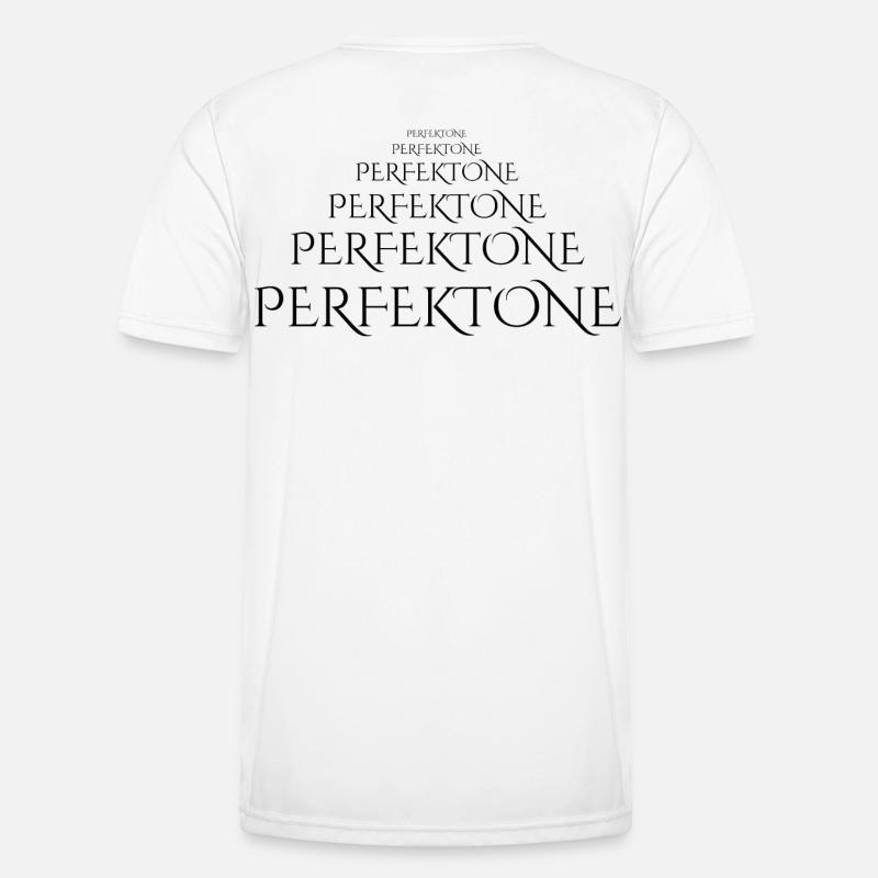 Abstract gradient with geometry - Men's Functional T-Shirt - white