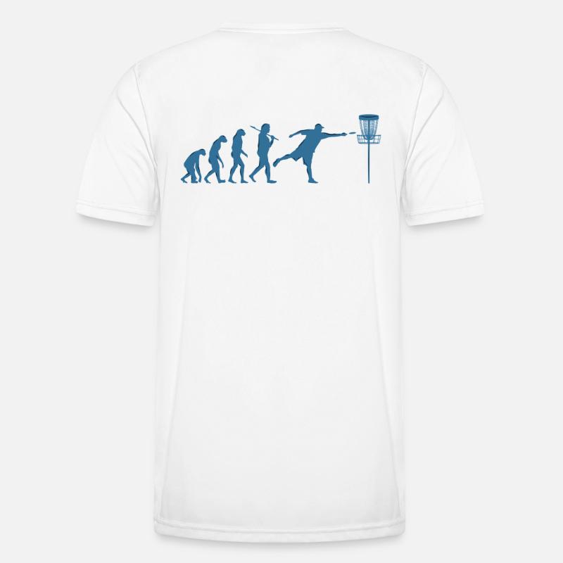 Disc Golf Evolution - Men's Functional T-Shirt - white