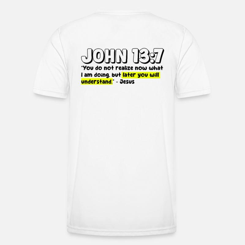 Jean 13:7 | Citation de la Bible T-shirt sport Homme