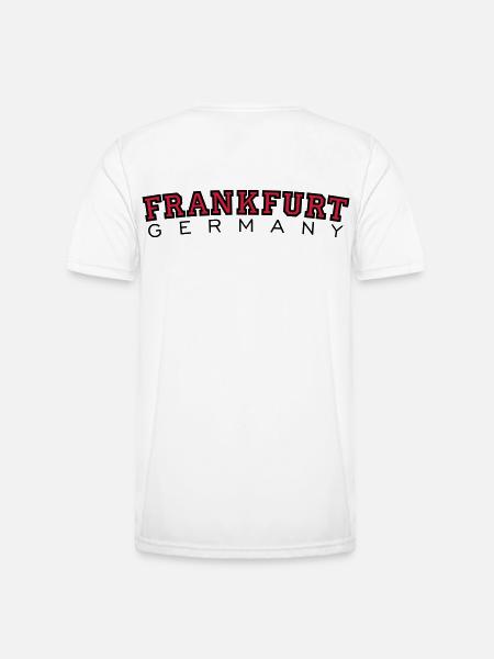 Frankfurt Germany (Rot) - Männer Funktions-T-Shirt - Weiß