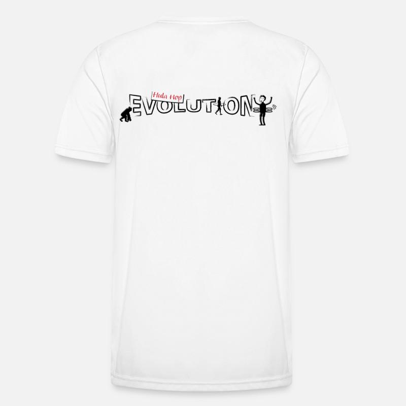 Hula hop Evolution - Men's Functional T-Shirt - white