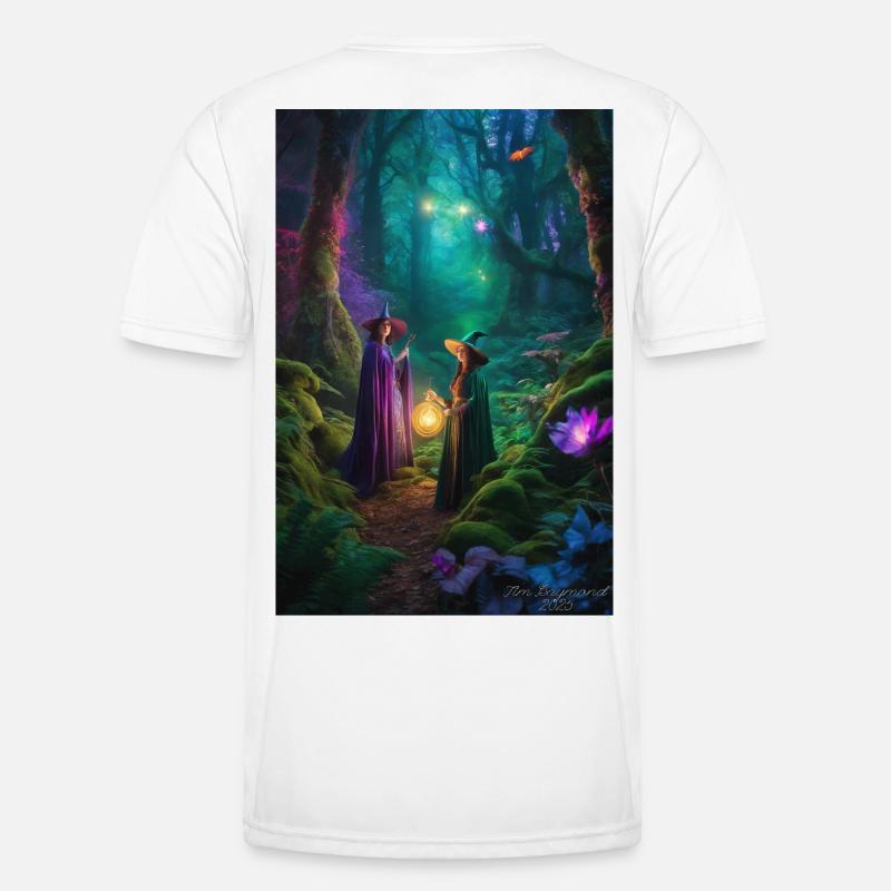 Moonlit Coven in Enchanted Forest Men's Functional T-Shirt