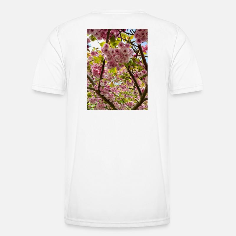 Cherry blossom magic in spring - Men's Functional T-Shirt - white