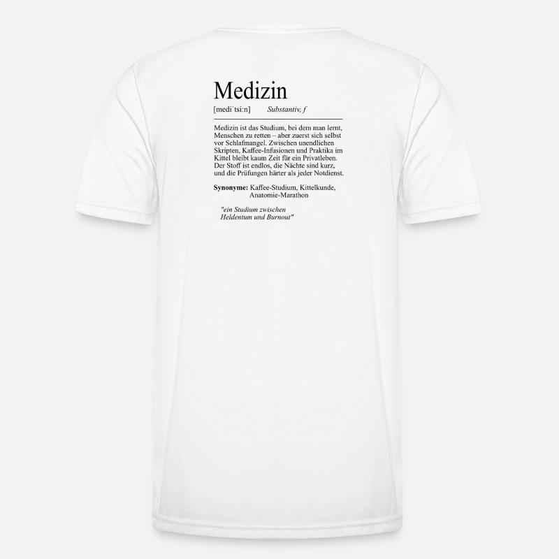Unispruch "Medizin" Student Geschenk, Studenten Männer Funktions-T-Shirt