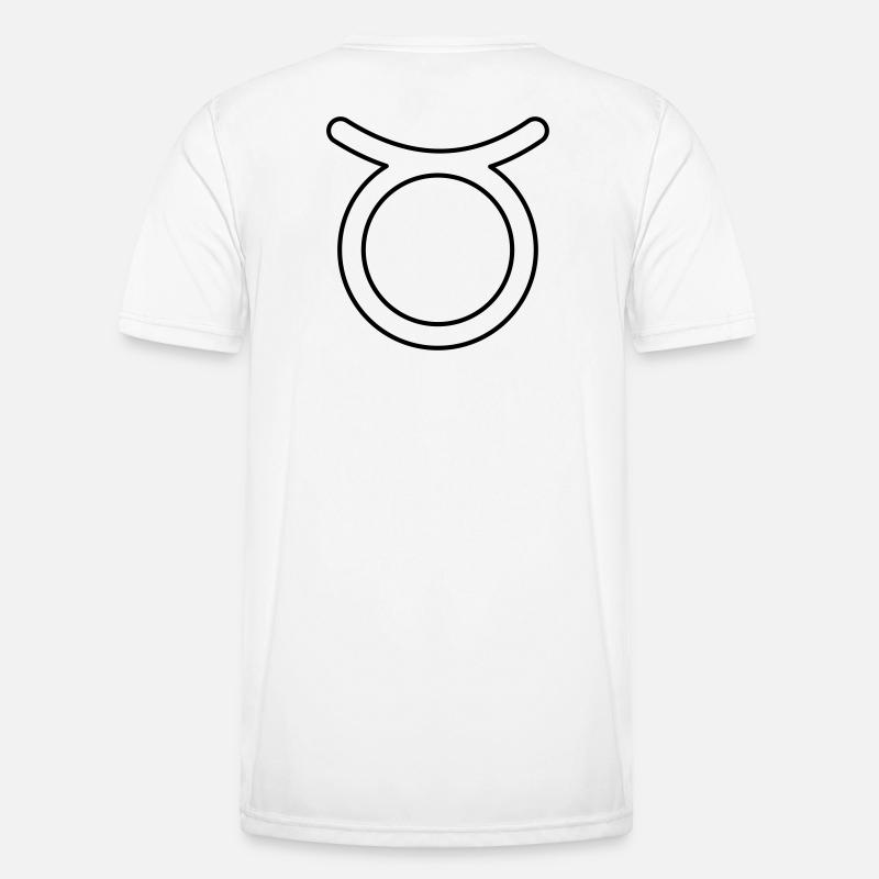 Stier Sternzeichen Sternbild Tierkreiszeichen - Männer Funktions-T-Shirt - Weiß