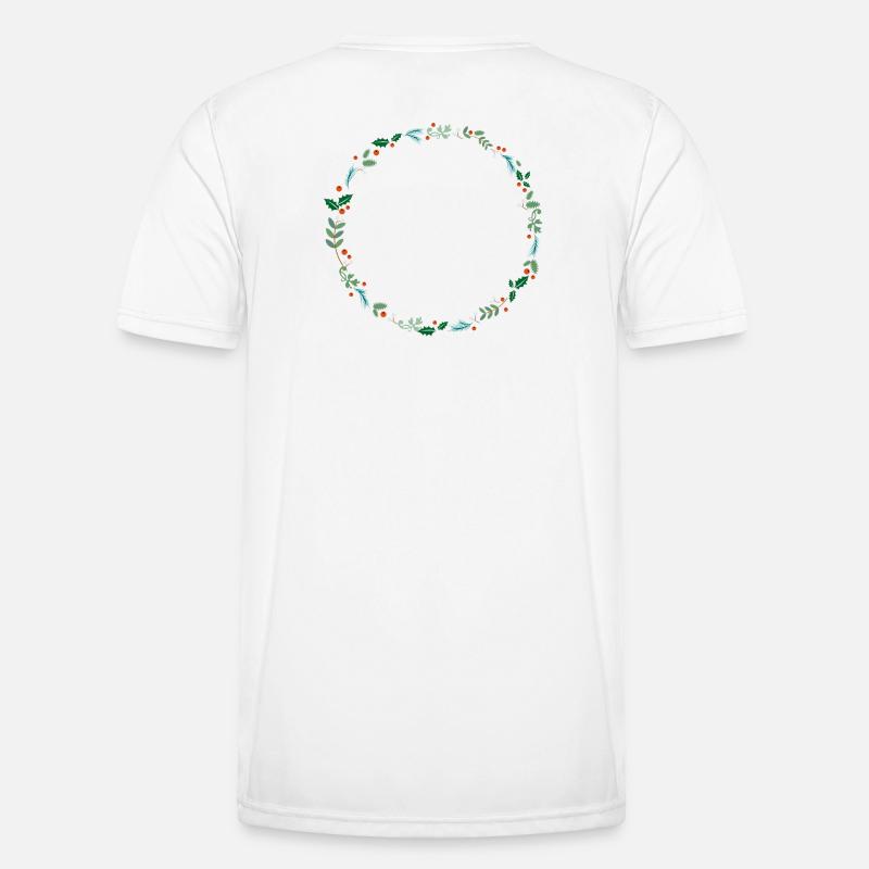 springendes Rentier Männer Funktions-T-Shirt