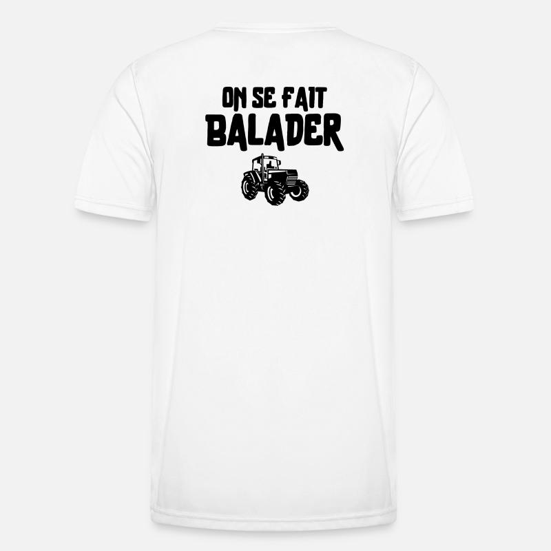 Bauer, Bauer, Bauer, Traktor - Männer Funktions-T-Shirt - Weiß