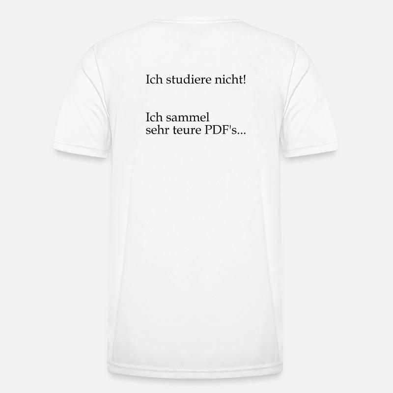 Unispruch "sehr teure PDFs" Geschenk, Studenten Männer Funktions-T-Shirt