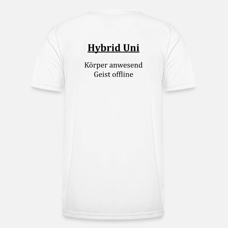 Unispruch "Hybrid Uni" Gift, Students - Men's Functional T-Shirt - white