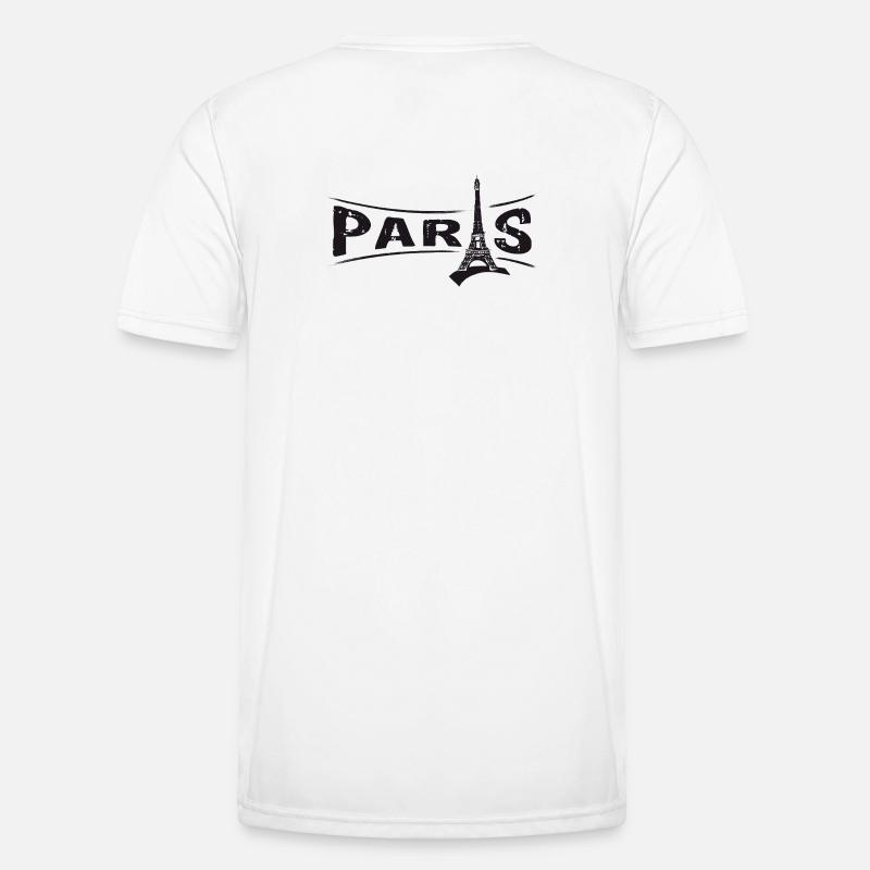PARIS mit Eiffelturm Männer Funktions-T-Shirt