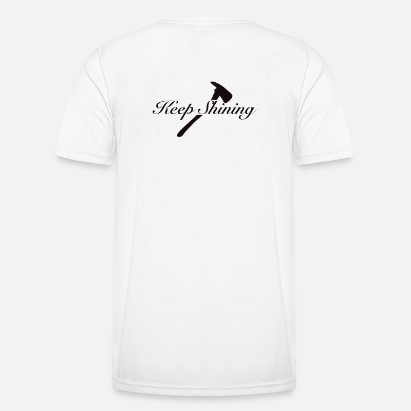 Keep Shining - Men's Functional T-Shirt - white