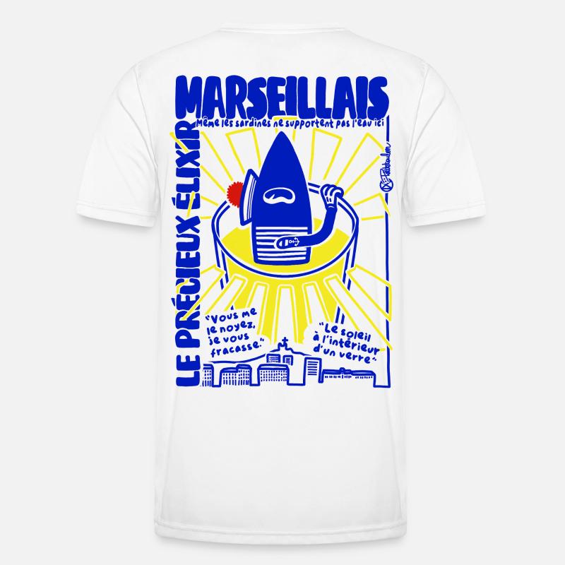 Apéritif Marseillais  T-shirt sport Homme
