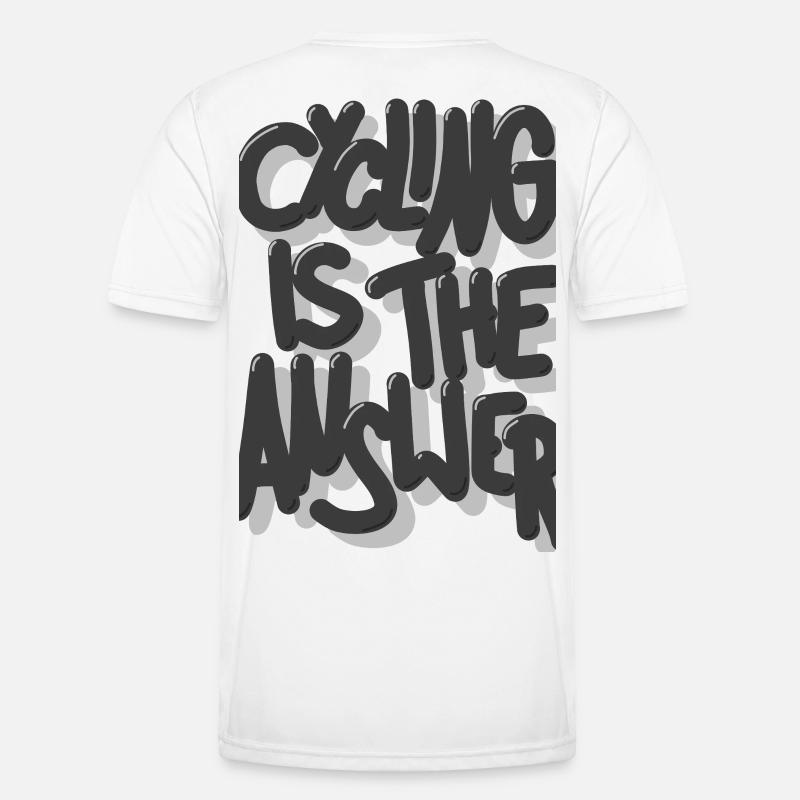 Le vélo est la solution - T-shirt sport Homme - blanc