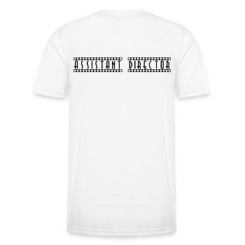 Assistant_Director - T-shirt sport Homme - blanc - Dos - AI Model Male 178 dark (178cm)