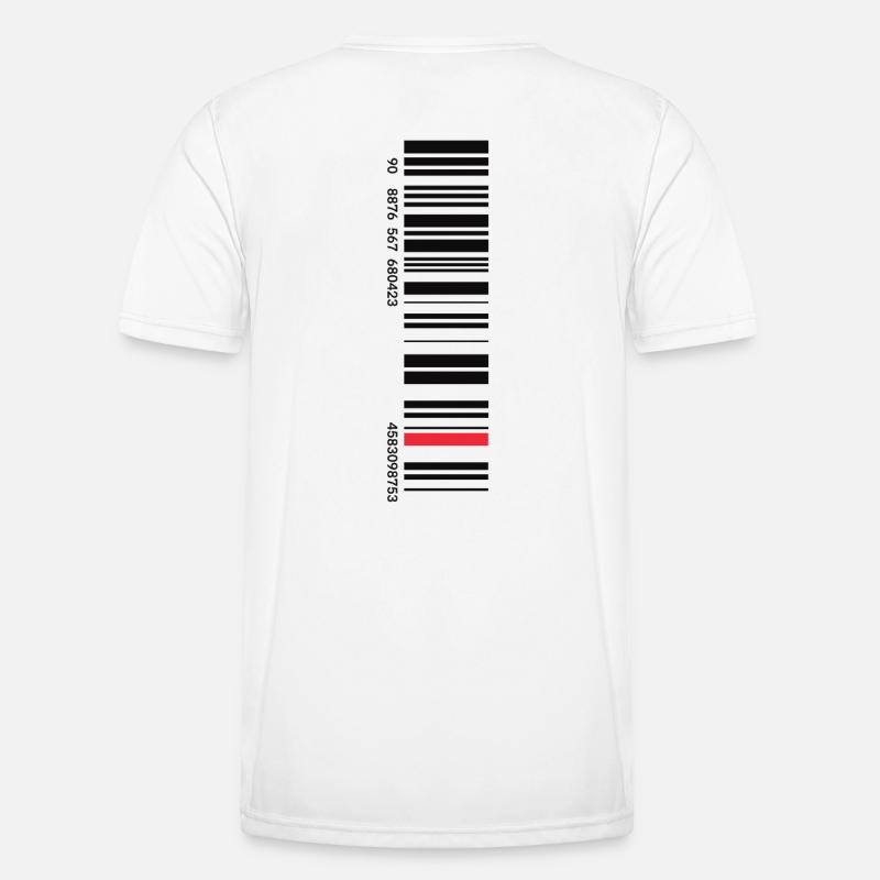 Barcode - Men's Functional T-Shirt - white