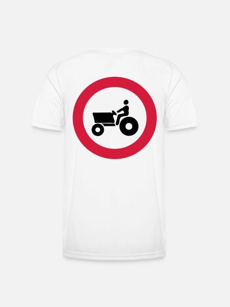 divieto_trattori - T-shirt sport Homme - blanc