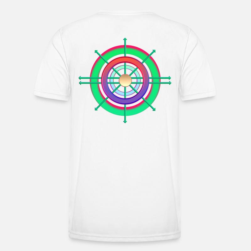Space Compass (backprint) Men's Functional T-Shirt
