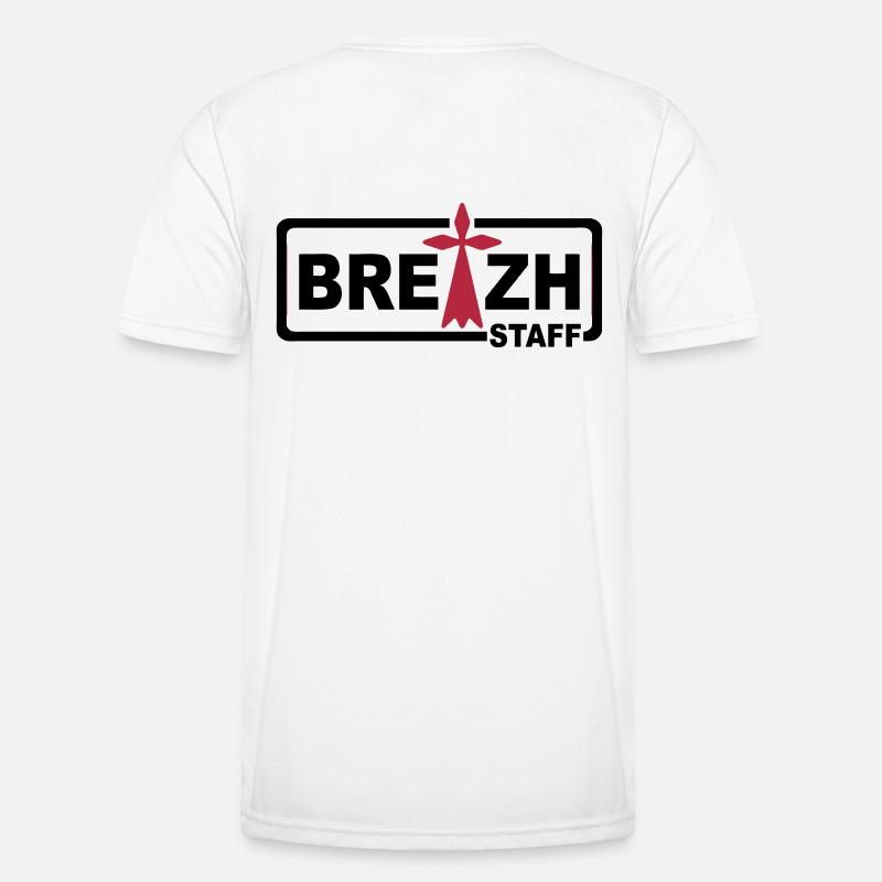 Breizh Mitarbeiter 2 - Männer Funktions-T-Shirt - Weiß