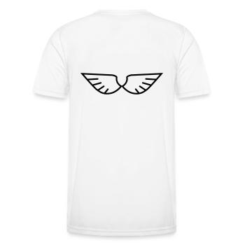 Wings - Men's Functional T-Shirt - white - Back - AI Model Male 178 dark (178cm)
