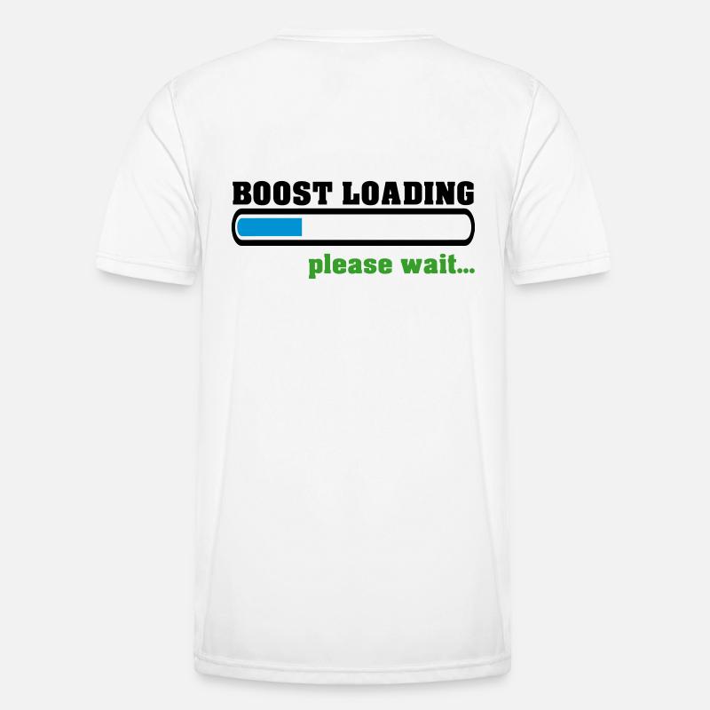 Boost Loading Please Wait - Männer Funktions-T-Shirt - Weiß