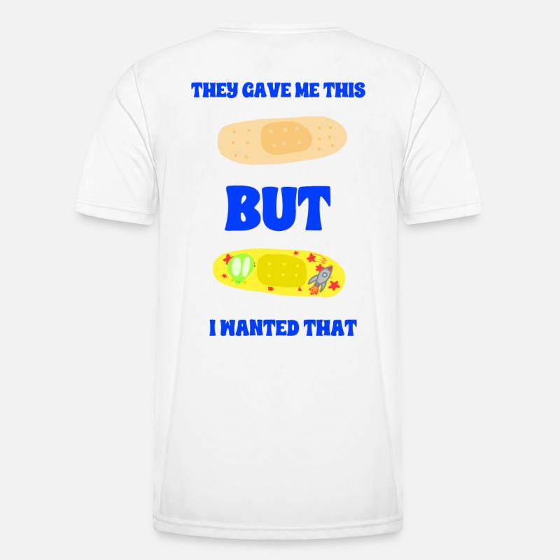 Klassisches Dressing oder Space Dressing - Männer Funktions-T-Shirt - Weiß