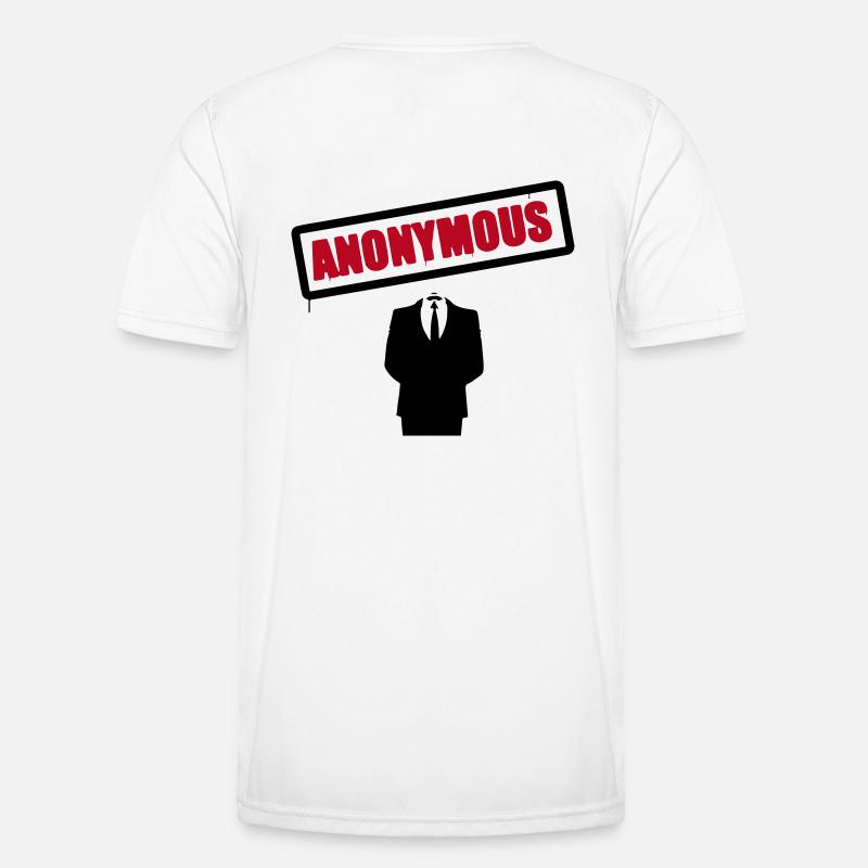 Anonymous Schild Männer Funktions-T-Shirt