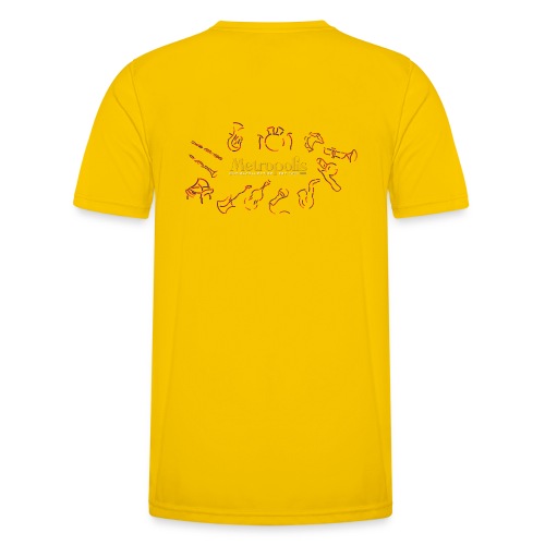 Orchestra, rugzijde - Functioneel T-shirt voor mannen