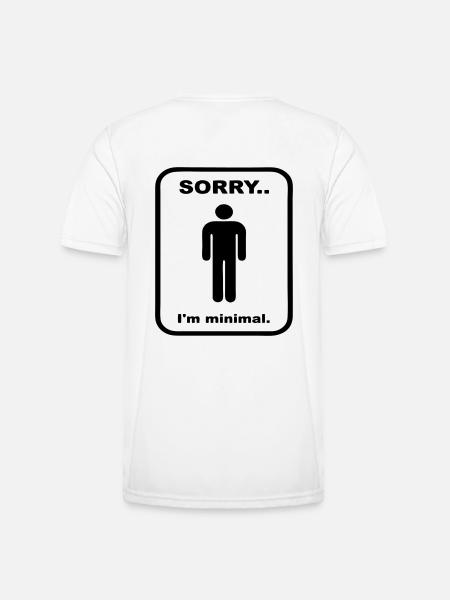 Minimal - Männer Funktions-T-Shirt - Weiß