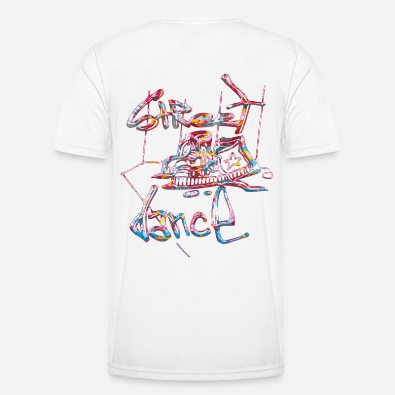 Graffiti-Stil Splash Hip Hop Farben Malfarbe Männer Funktions-T-Shirt