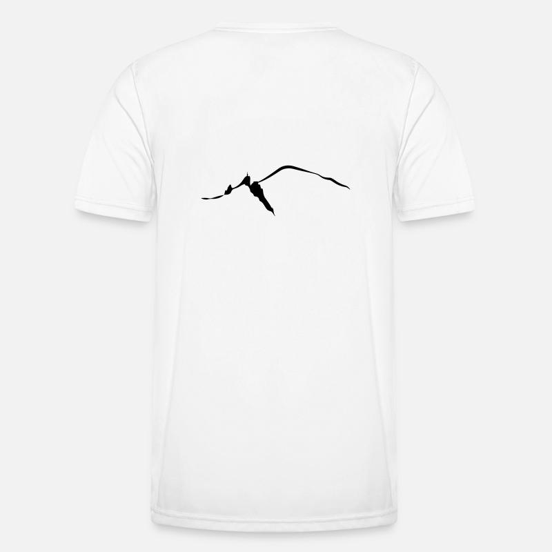 Chamonix mont blanc aiguille du midi leewarddesign - Men's Functional T-Shirt - white