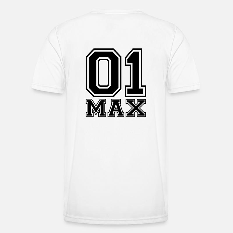 Max - Name - Men's Functional T-Shirt - white