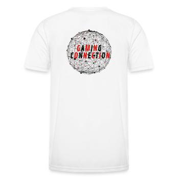 Connexion de jeu / Monde connecté - T-shirt sport Homme - blanc - Dos - AI Model Male 178 dark (178cm)