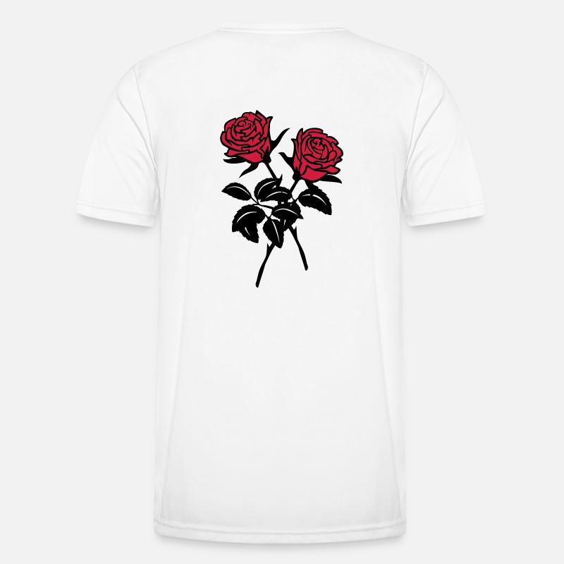 roses - Men's Functional T-Shirt - white