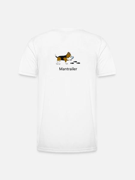 Mantrailing Beagle - Men's Functional T-Shirt - white