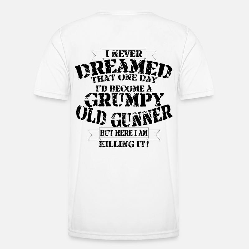 Grumpy Old Gunner - Men's Functional T-Shirt - white