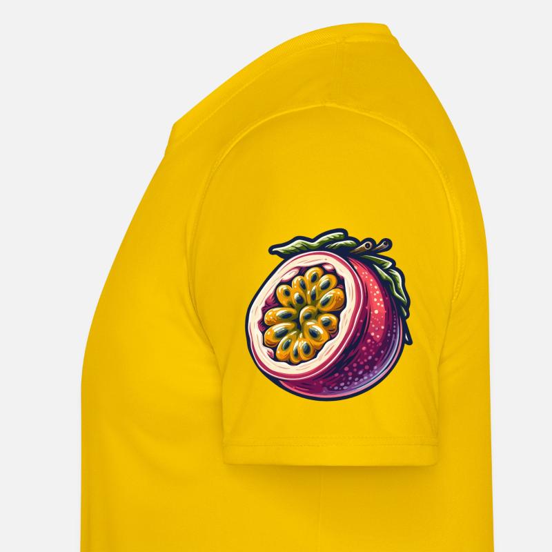 Passion Fruit Illustration Colorée T-shirt sport Homme