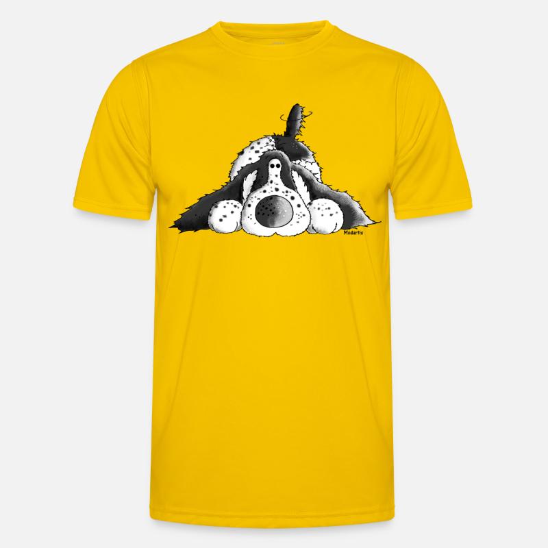 Fröhlicher Cocker Spaniel - Hund Männer Funktions-T-Shirt