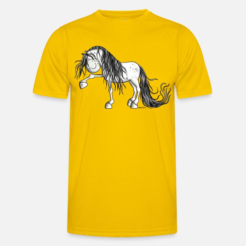 Lustiger Andalusier Männer Funktions-T-Shirt