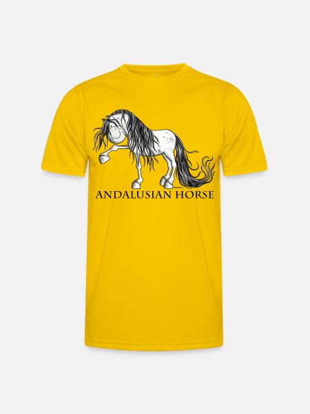 Süßer Andalusier - Männer Funktions-T-Shirt - Eigelb