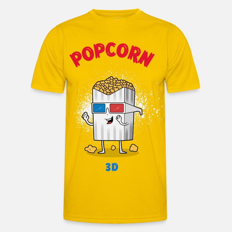 pop corn - Men's Functional T-Shirt - egg yellow