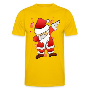 Dabbing Nicholas - Men's Functional T-Shirt - egg yellow - Front - AI Model Male 178 dark (178cm)