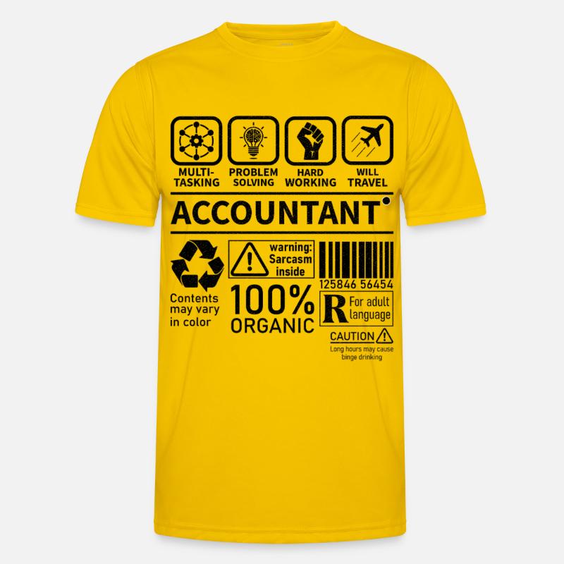 Comptable Multi tâche Résolution de problèmes Travail acharné T-shirt sport Homme