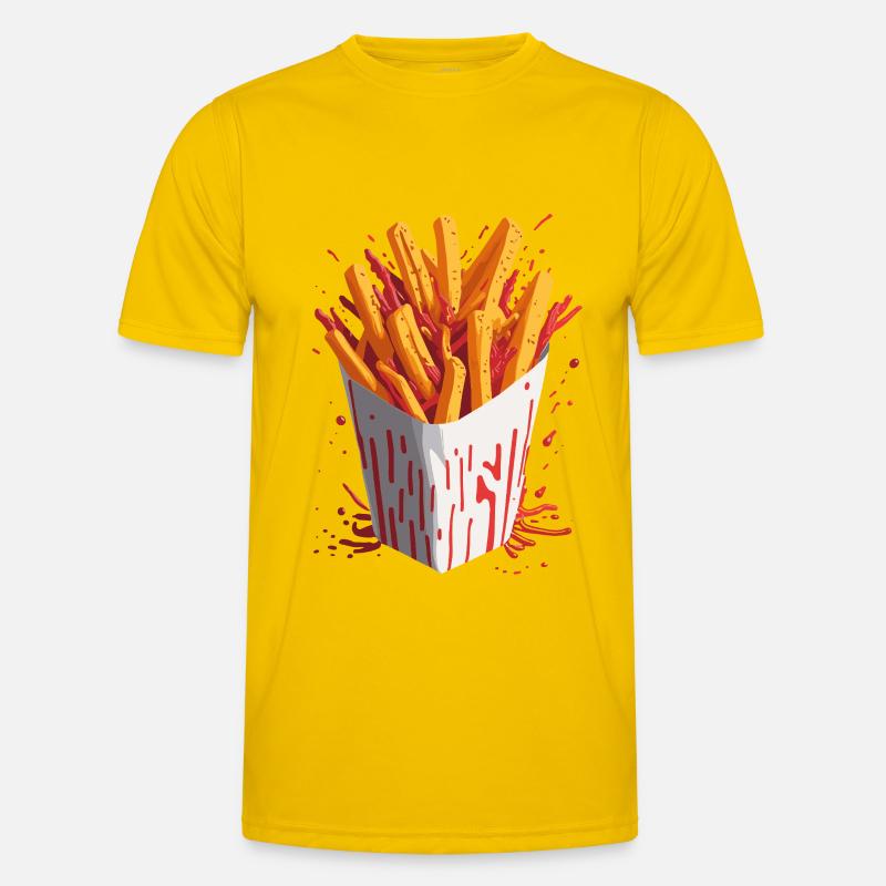 Explosive Chips - Männer Funktions-T-Shirt - Eigelb