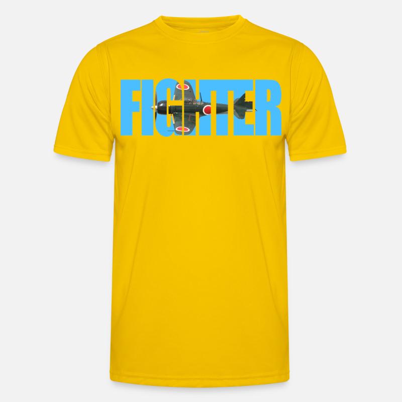 Fighter A6M Zero Männer Funktions-T-Shirt
