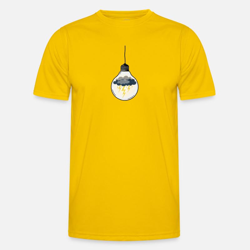 Idée Orageuse dans Ampoule T-shirt sport Homme