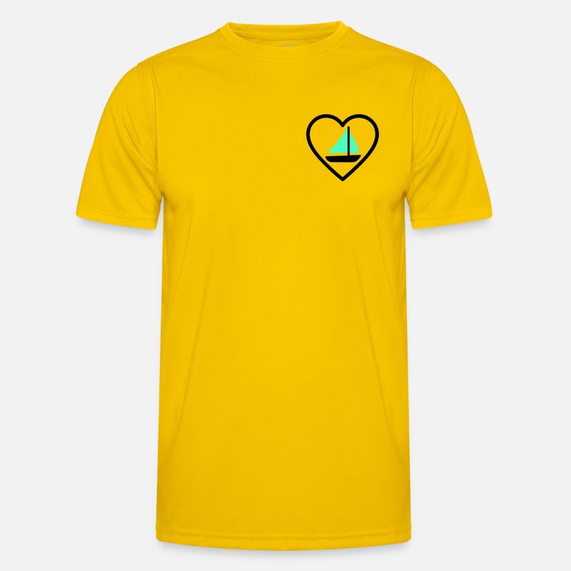 Cuore Vela – Passione Navigazione Men's Functional T-Shirt