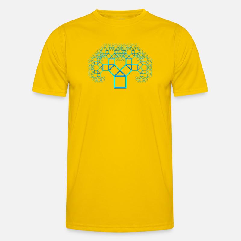 pythagoras tree Men's Functional T-Shirt