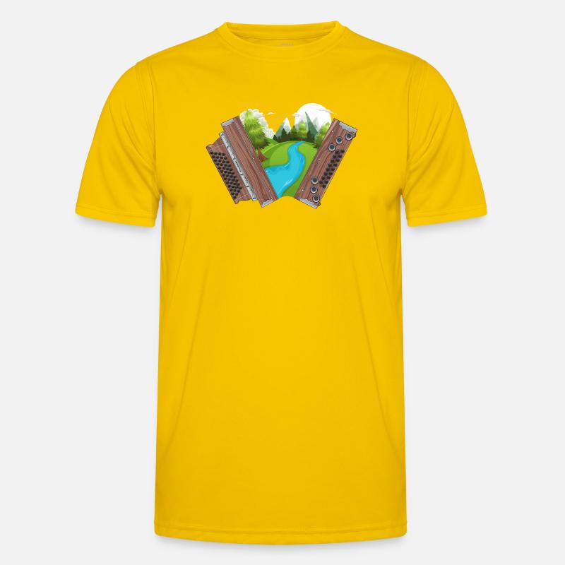 Styrian Harmonica Home | ZiachON! - Men's Functional T-Shirt - egg yellow