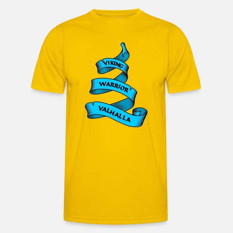 Wikinger Wimpel oder Banner blau Männer Funktions-T-Shirt